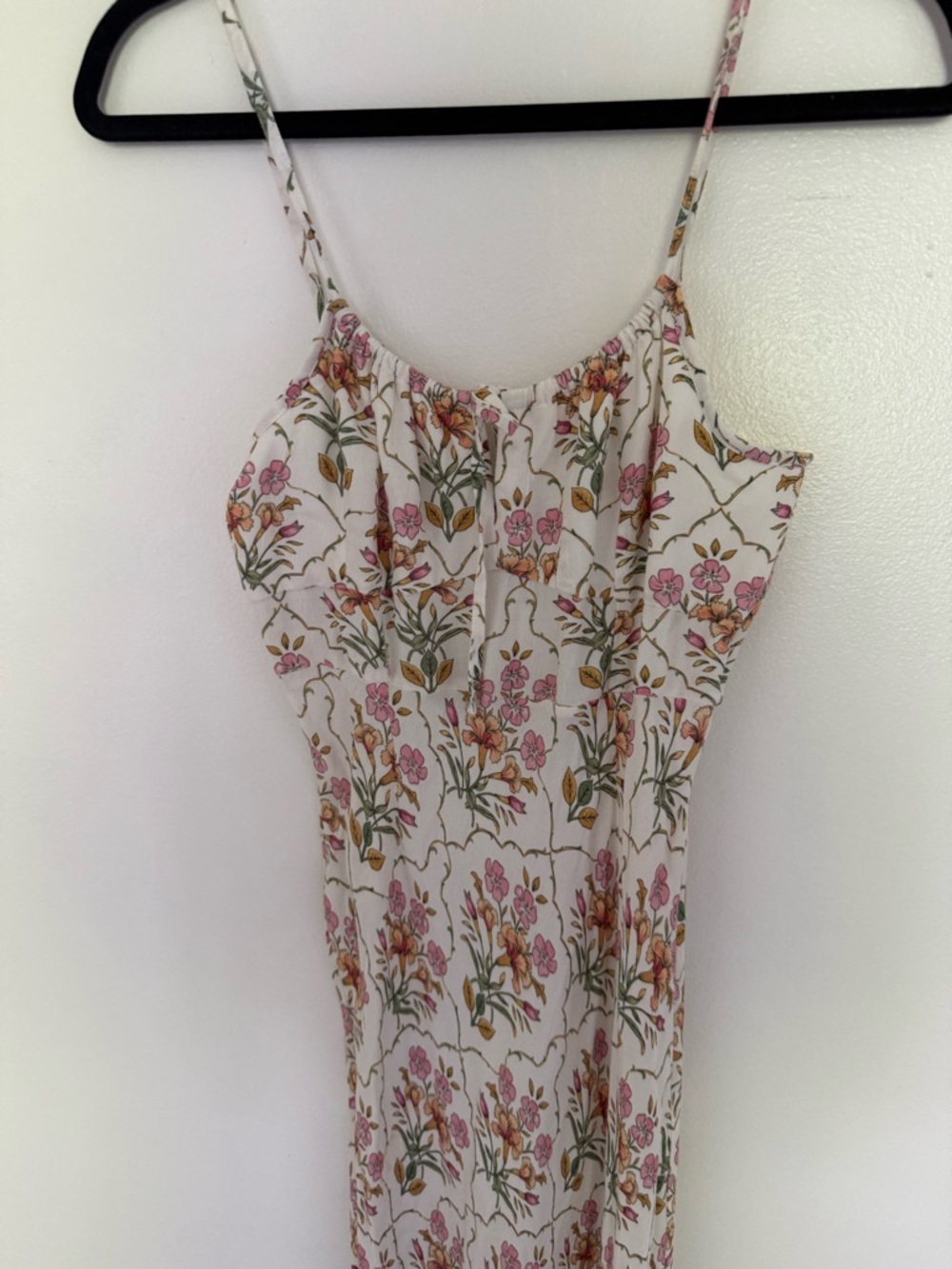 Favorite Daughter Dress The One That Got Away Maxi Slip in Mosaic Floral Pink - Picture 7 of 10